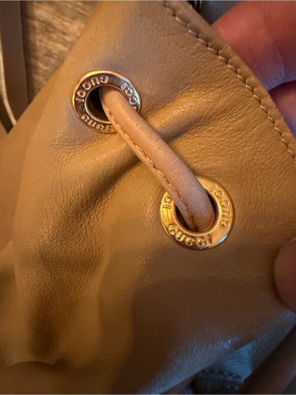 Vintage Gucci Bamboo Mini Drawstring Backpack - Picture 8 of 16
